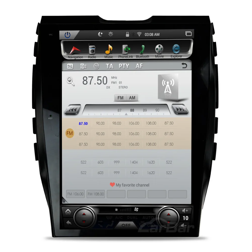 Perfect 12.1" Vertical Huge Screen 1280*800 Android Car DVD GPS Navigation Radio Player for Ford Edge 2015 2016 RAM 2GB Flash 32GB 2