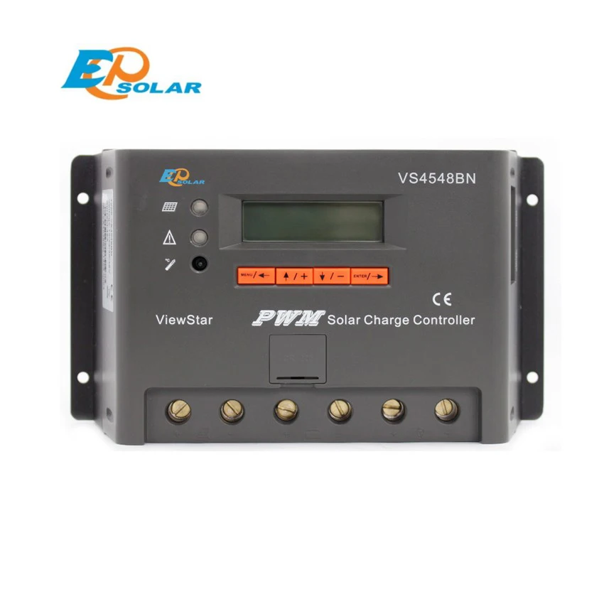 

EPSOLAR VS4548BN 45A 12V 24V 36V 48V ViewStar EP PWM Solar Charge Controller with LCD display