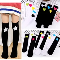 Kids Knee High Socks Girls Boys Football Stripes Cotton Sports School White Socks Skate Children Baby Long Tube Leg Warm 1