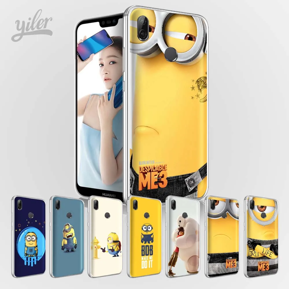 

Cute Banana Minions Coque for Huawei P20 lite Case P20 P20 Pro P Smart Case for Huawei Honor 9 lite 8 9 10 6A 6X 7X Phone Shell