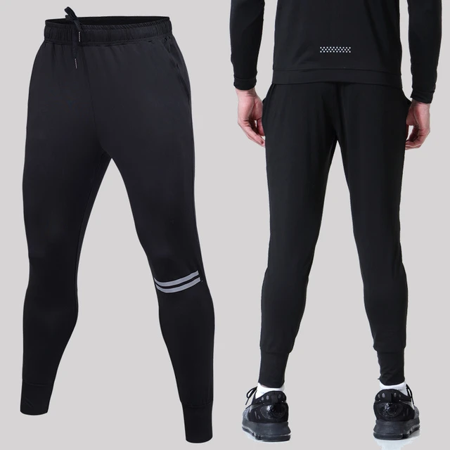 Mens Running Pants Sports Pants Gym Fitness Trousers Elastic