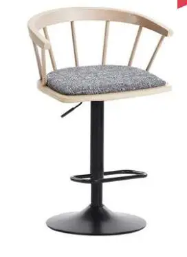 Solid wooden bar chair, high stool, revolving bar chair, fashionable and simple Windsor chair, household lifting chair Solid wooden bar chair, high stool, revolving bar chair, fashionable and simple Windsor chair, household lifting chair