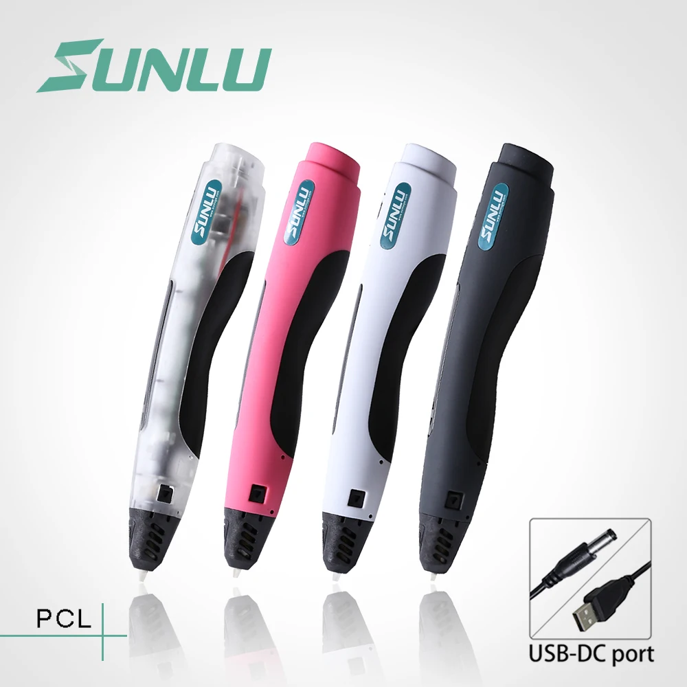 

PCL Filament 3D Printing Pen 1.75mm SUNLU 4th Generation 3D Printer Pens One Button Operation Low Temperature Printing Gifts