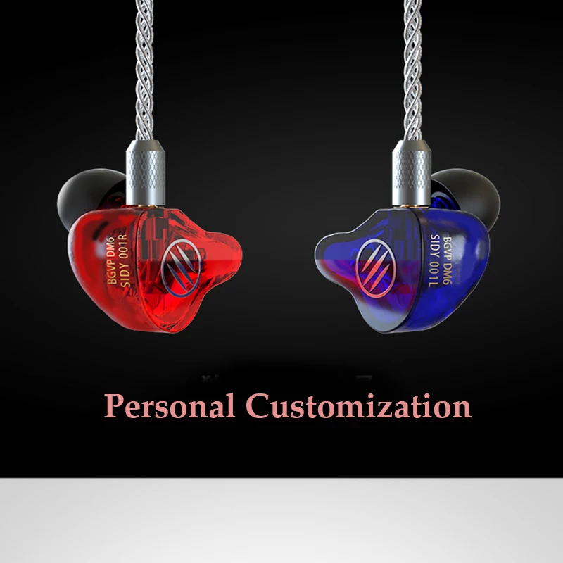 BGVP DM6 Hi-res 5BA сбалансированные арматурные драйверы наушник IEM 3D принт HiFi наушники контролировать наушники индивидуальные ручной работы IEM