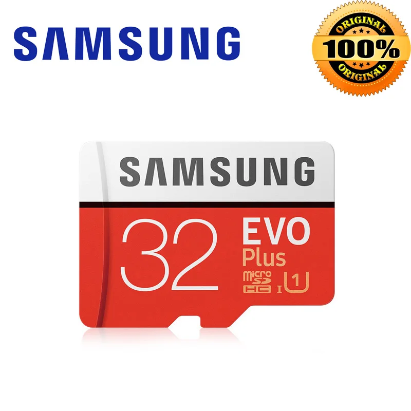 Карта памяти SAMSUNG Micro SD 512 ГБ 256 ГБ 32 ГБ 64 Гб 128 ГБ 16 ГБ SDHC SDXC класс EVO+ класс 10 C10 UHS TF SD карты транс флэш Microsd - Емкость: 32 Гб