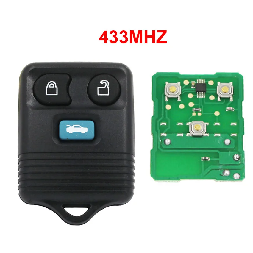 

3 Button Remote Smart Transit Car Key Fob 433MHz For Ford Transit MK6 2000-2006 Connect 2000 2001 2002 2003 2004 2005 2006 2007