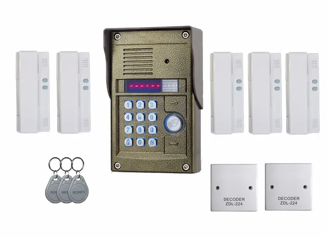 Zhudele 327r 5 Users Apartment Intercom Oudoor Panel Audio Zhudele 327r 5 Users Apartment Intercom Oudoor Panel Audio Door Phone For Simple And Easy To Install