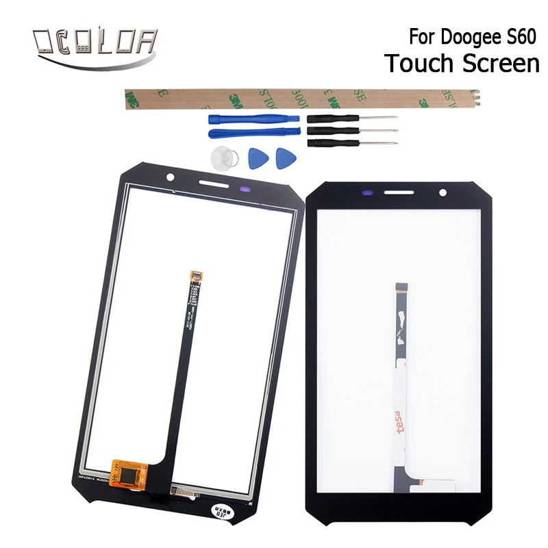 

ocolor For 5.2 Inch Doogee S60 S60 Lite Touch Screen Lens Sensor Touch Panel Replacement Phone Accessory+Tools For Doogee S60