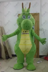 Пользовательские мультфильм зеленый дракон маскарадный костюм большой хвост Лидер продаж EVA глава качество динозавров костюмы