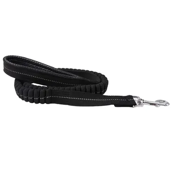 

Reflective Stitching Bungee Dog Leash Elastic Dog WalkingTraining Lead with Free Clicker Black Dog Accessories