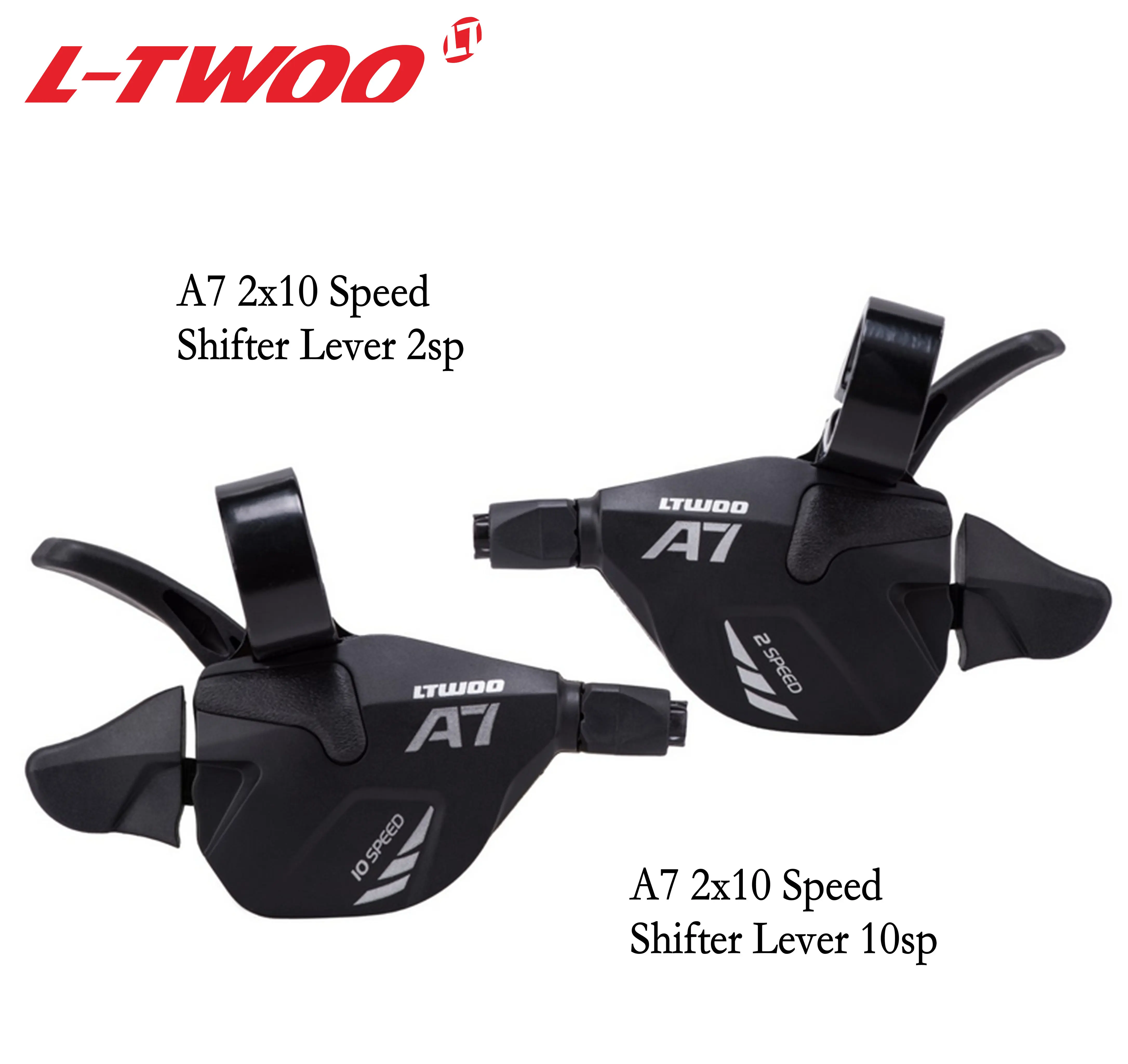 

LTWOO Bicycle A7 2X10 3X10 speed Trigger Shifter Lever for MTB Bike 10-Speed Cassette Sprockets 42T 46T 50T