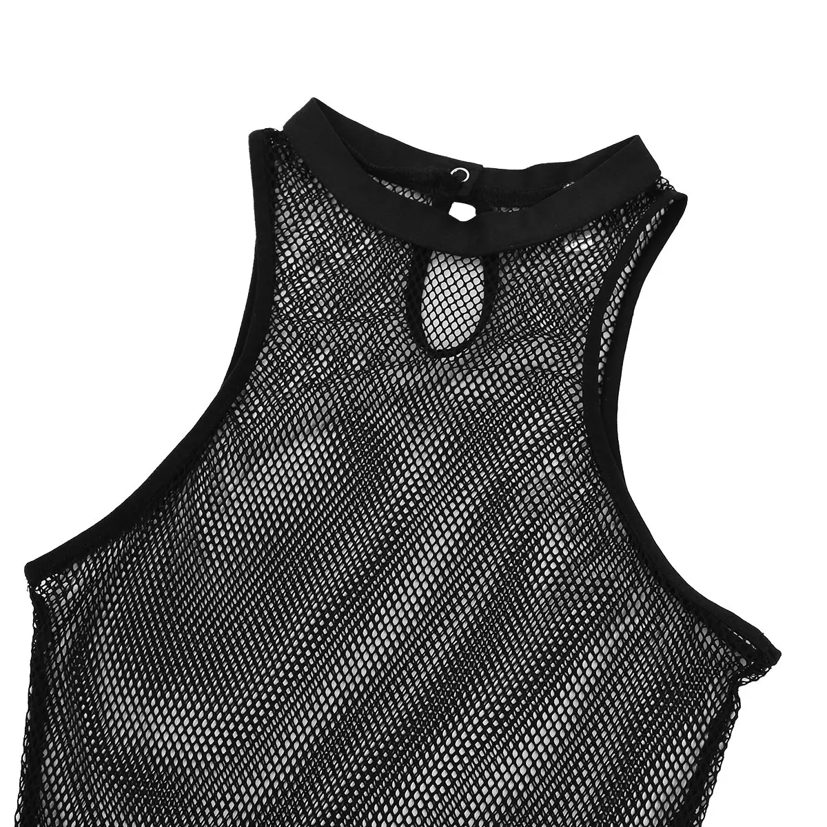 Summer Women Sexy Bodysuit One Piece Fishnet See Through Sheer Overalls Fashion Romper High Cut Tank Thong Leotard Jumpsuit