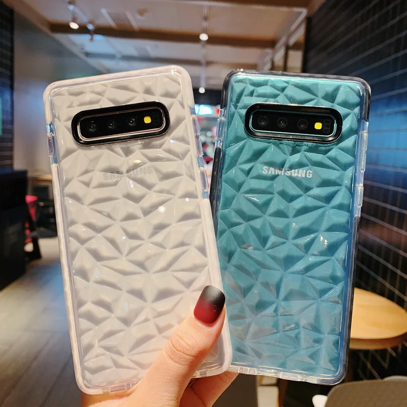 

Transparent Diamond Case For Samsung Galaxy A50 Case S10 Plus A30 A20 S10e 5G Note 9 10 Pro Shockproof Soft Silicon Clear Cover