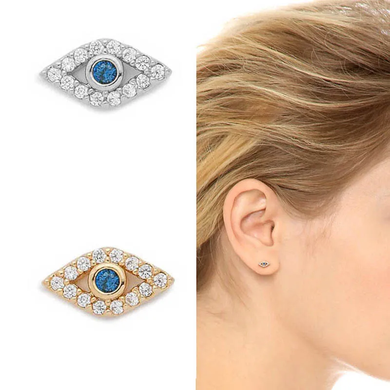 

min 1 pair Hot New Fashion jewelry accessories Lovely eye shape crystal stud Earrings best gift for women gir E267