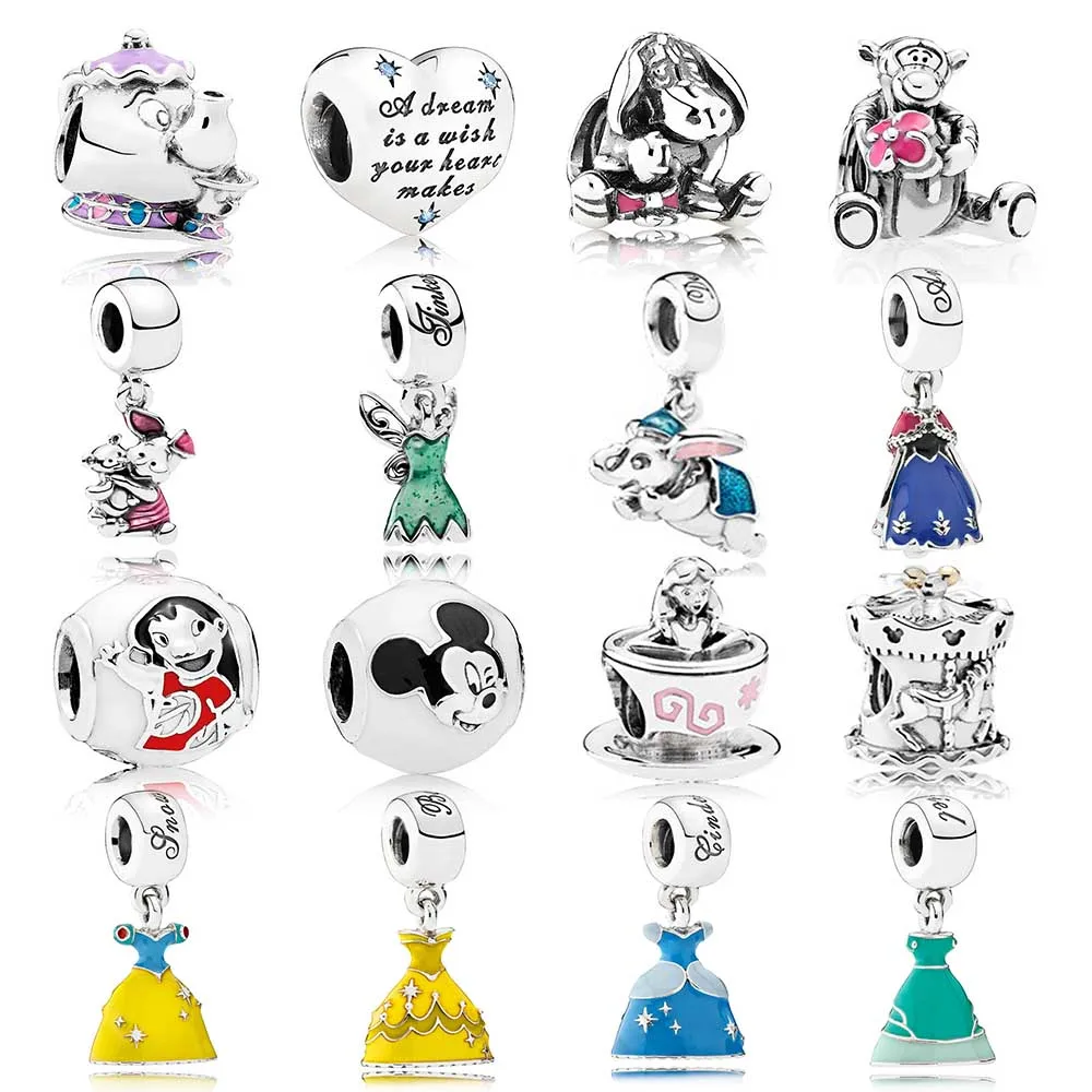 

Diseny Charms 100% Real 925 Sterling Silver Mrs Potts & Chip Charm Teapot Charm Fit Pandora Bracelet Diy Jewelry