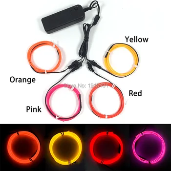 

Custom Color 2.3mm Creative 4Piece x 1M Led Strip Neon Led Strip Light Up Party Acccessories Flickering for Christmas Tree Decor