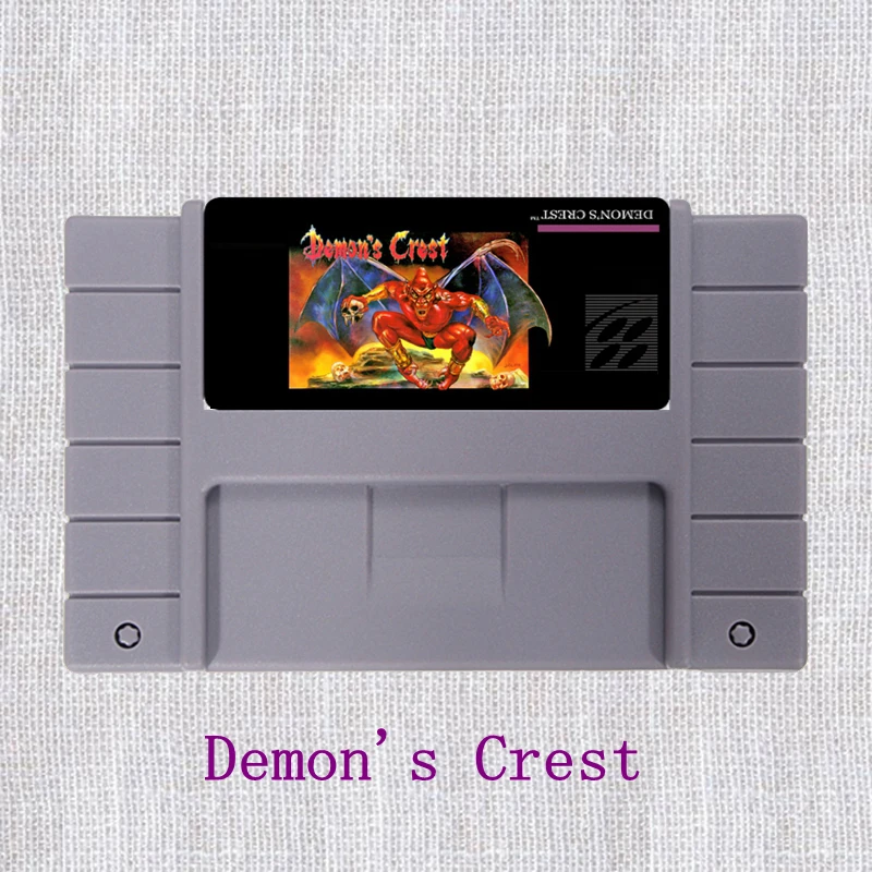 

Demon's Crest 16 bit Big Gray Game Card For NTSC Game Player