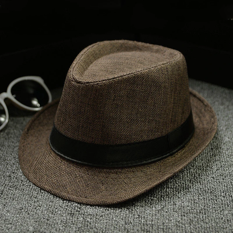 Новые мужские женские шляпы-федоры унисекс джаз шляпа лето весна черная соломенная шляпка Уличная Повседневная шляпа