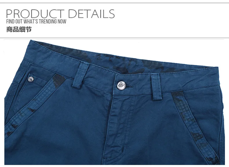 Multi-pocket Shorts Men Floral Cargo Shorts Cool Summer Hot Sale Cotton Fashion Men Shorts Male Pants Brand Clothing Plus Size 05