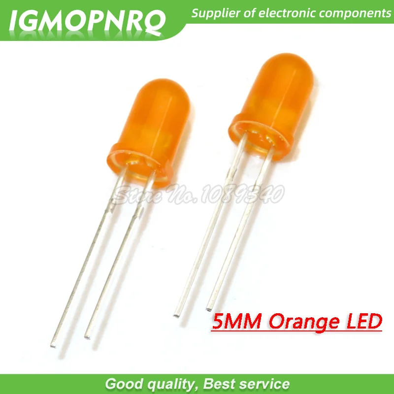 

100pcs Orange light-emitting diodes Orange turn Orange 5mm led IGMOPNRQ