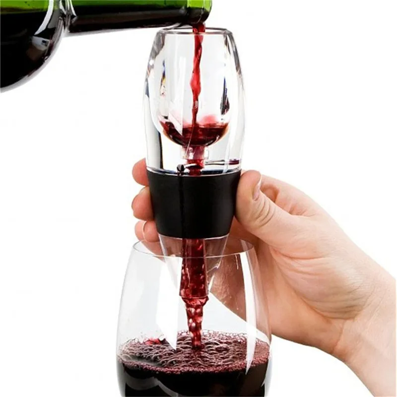 Acrylic and silicone classic nimi wine aerator magic decanter deluxe