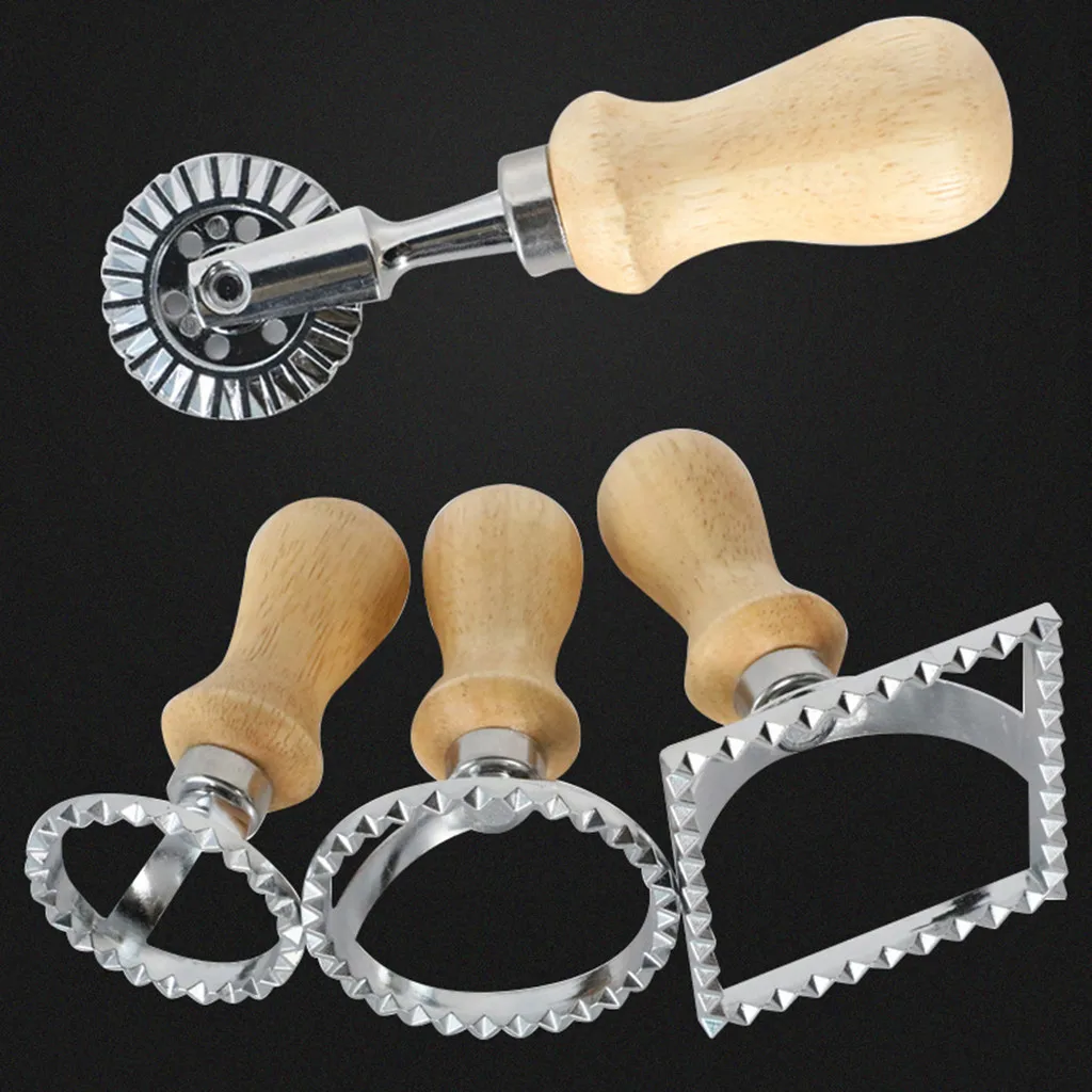 

Pasta Hand-Cutting Machine Embossed Dumpling Embossing Machine With Roller Cakes Baking Tools Dough Roller Cutting Tools hot