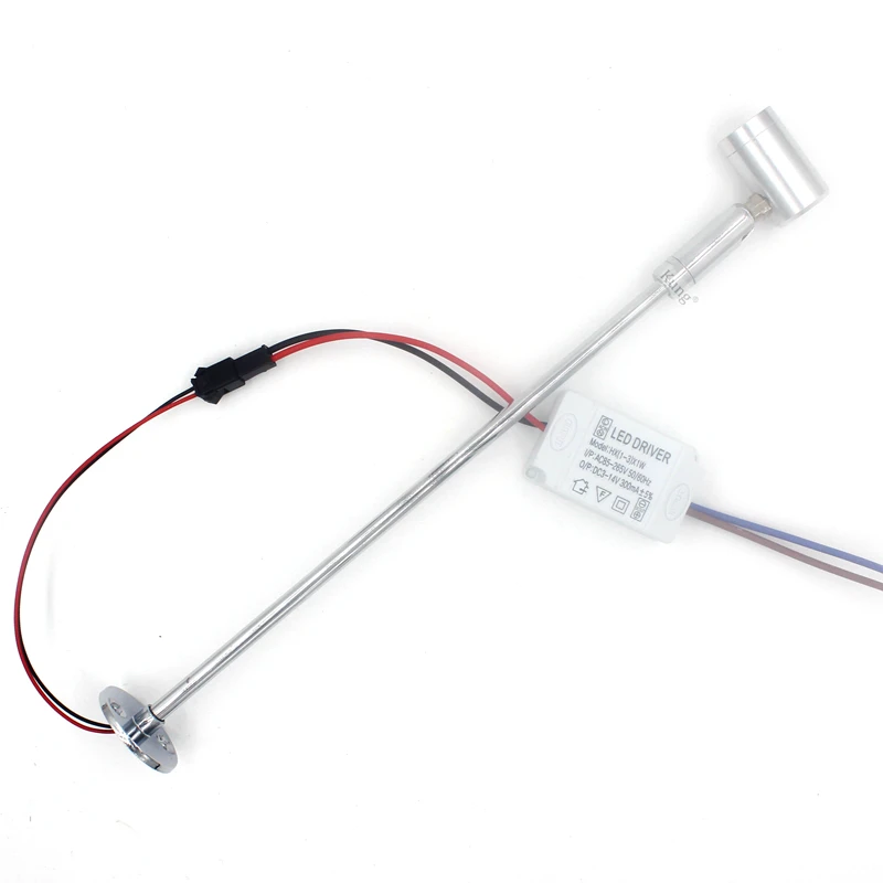 AC220V 110V 4pcs font b LED b font cabinet spot Light Table Stand Pole Lamp font