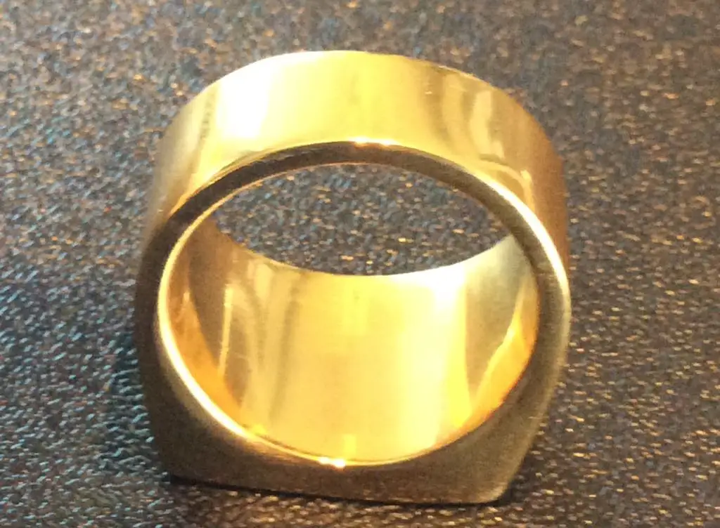 Support Dropship New Size 7-15 Golden Solid MC Ring 316L Stainless Steel Fashion Jewelry Cool Biker Ring 2