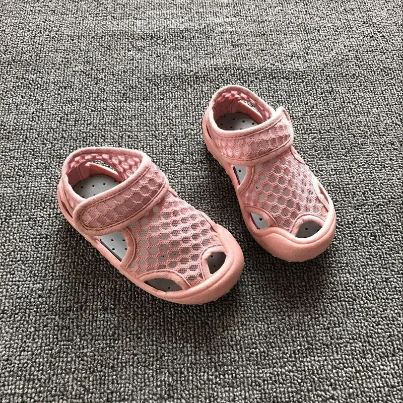 AILVYANG/брендовые летние сетчатые сандалии для маленьких мальчиков и девочек; детская дышащая пляжная обувь; Повседневная нескользящая обувь на плоской подошве для малышей; A09