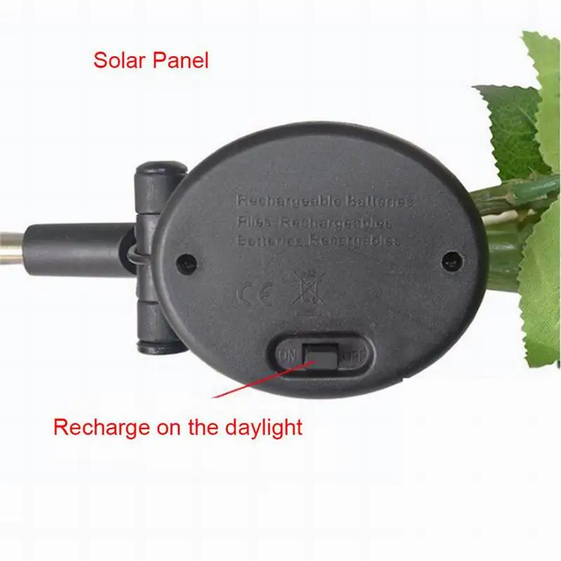 Chiclits Outdoor Rose Solar LED Light Garden Yard Lawn Artificial Flower Lamp Landscape Garden Home Decoration White Lights (19)