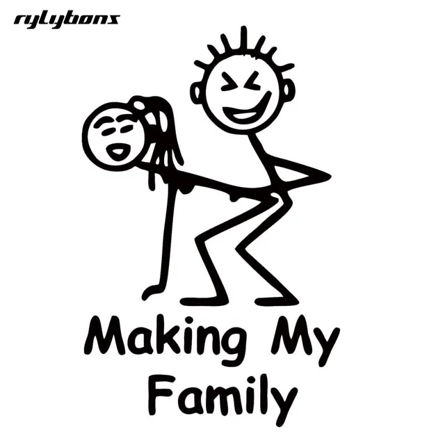 rylybons special car stying for making my family stick people decal