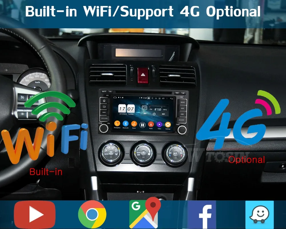 Excellent 6" IPS 1920*1080 8 Core 4G RAM+64G ROM Android 9.0 Car DVD Player For Subaru Forester Impreza 2008-2013 DSP Radio GPS Parrot BT 9