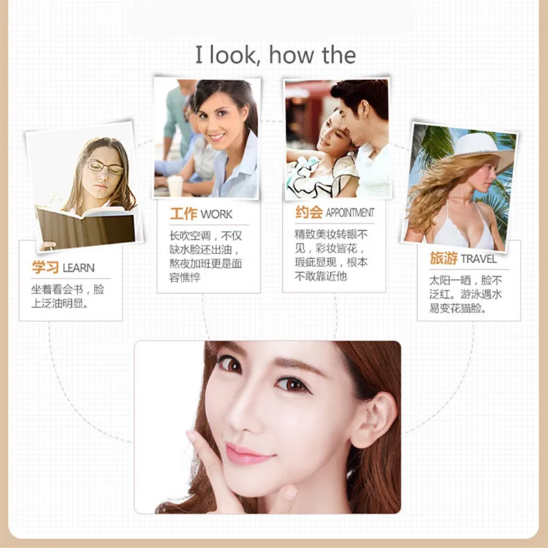 BIOAQUA 1PC Concealer BB cream Make up Base Moisturizing Cover Whitening Natural Flawless Makeup Foundation Face Skin Care 2