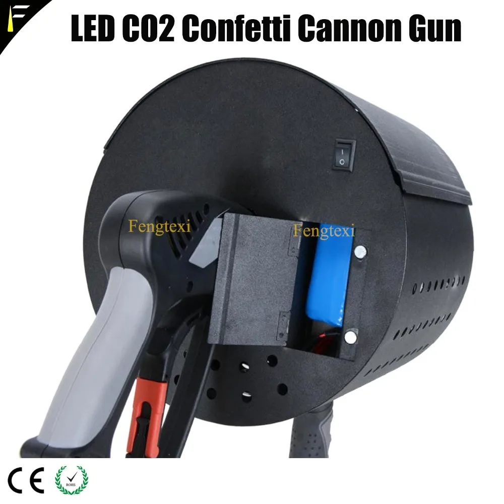 RGB Led СО2 струйная Колонка ручная пушка Сухой Ледяной конфетти Радужный пистолет
