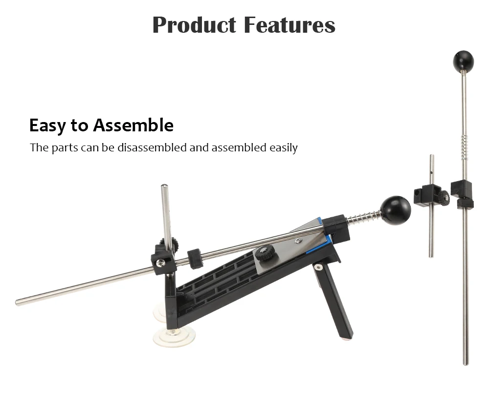 Новое обновление, точилка для ножей из стали, профессиональная точилка для кухонных ножей, заточка с фиксированным углом, инструменты для заточки камней