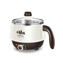 1.5L многофункциональная электрическая чашка с электроподогревом мгновенный горшок для лапши небольшой горшок с цветным покрытием из стали