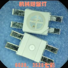 1000 шт. SMD 3528/6028 RGB светодиодный общий анод SMT чип триколор(красный зеленый синий) 1210 светящийся светильник