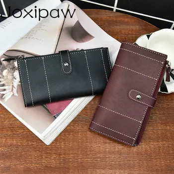 

Hot Big Capacity Women Wallets Ladies Clutch Female Fashion Leather Bags ID Card Holders Long Hasp Wallet Ladies purses bolsas