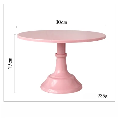 SWEETGO 12 дюймов Высокая ножка помадка торт стенд розовый детский душ торт попы украшения стола инструменты десерт конфеты бар Вечерние - Цвет: 19cm