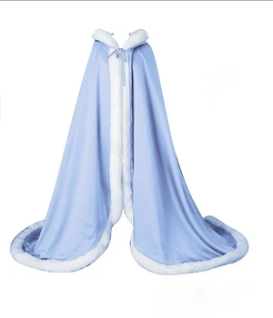 

PJ7777 New Fashipm Bride wedding Dress Accessories shawl High Hat Coat Winter Warm Wool Shawl Faux Fur Cloak