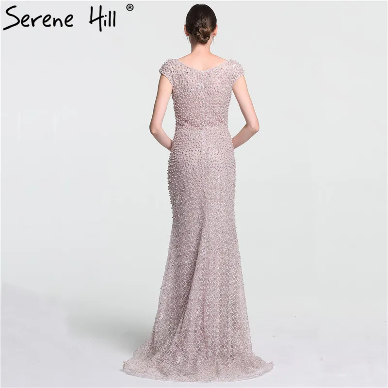 Robe De Soiree, Длинные вечерние платья с рукавами-крылышками, Новое поступление, роскошное жемчужное платье русалки для выпускного вечера, вечерние Longo, BLA6141