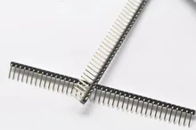 10Pcs Pitch 2.54mm 1×40 Pin 40 Pin Single Row Right Angle Male Pin Header Strip Connector