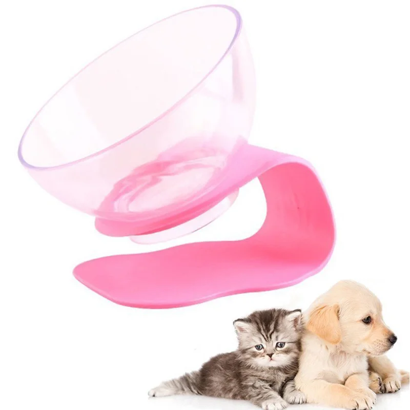 Non-Slip Nontoxic Adjustable Pet Lifting Bowl Oblique Mouth Spine Protection Cat Bowl Dog Feeder Pet Feeding Bowl