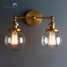 Por Country Lamp Shades Lots From Modern Vintage Loft Globe Gl Double Heads Wall Light Retro Ball Lamp Country Style E27 Edison Sconce Fixtures