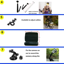 Gopro accessories set Gopro hero 5 waterproof protective case chest mount Monopod for gopro hero 5 tripod for go pro HERO 5