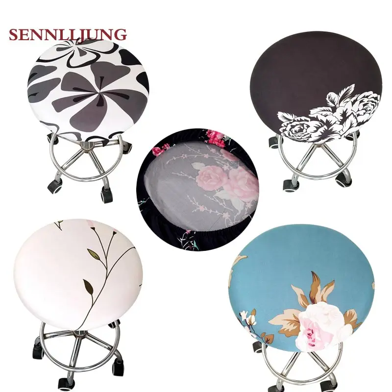 

SENNLLJUNG30~45CM Modern Simple Style Chair Covers Removable Stretch Slipcovers Kitchen Short Chair Seat Cover Beauty Home Decor