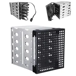 3,5 "до 5x5,25" SATA SAS HDD Cage Rack жесткий диск лоток Caddy конвертер с вентилятором пространство