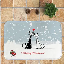 Нескользящий коврик для ванной комнаты, коврик с Рождеством, домашние ковры для декора, противоскользящий ковер 40x60 см