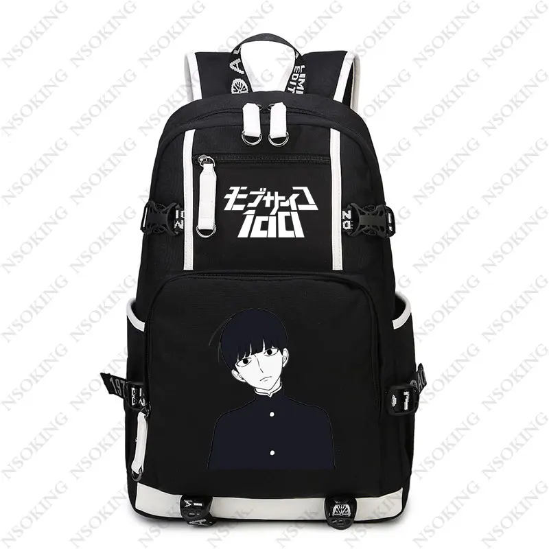 Аниме Mob Psycho 100 рюкзак косплей Mob отражающий свет Оксфорд сумка школьная сумка дорожные сумки