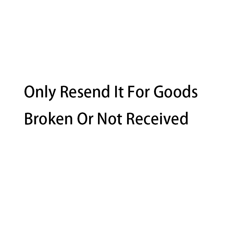 

Only Resend It For Goods Broken Or Not Received